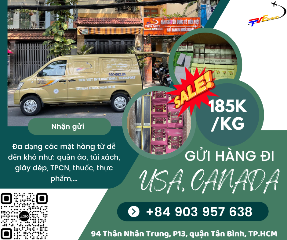 Gửi hàng đi USA, Canada